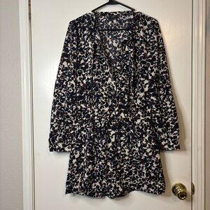 LOFT Floral Print Women's Mini Romper
